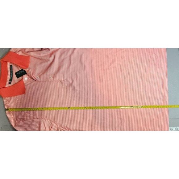 Bobby Jones Mens L Stripe Golf Polo Shirt in Sunrise NWT - Picture 6 of 9